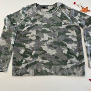 Cashmere Camo Crewneck